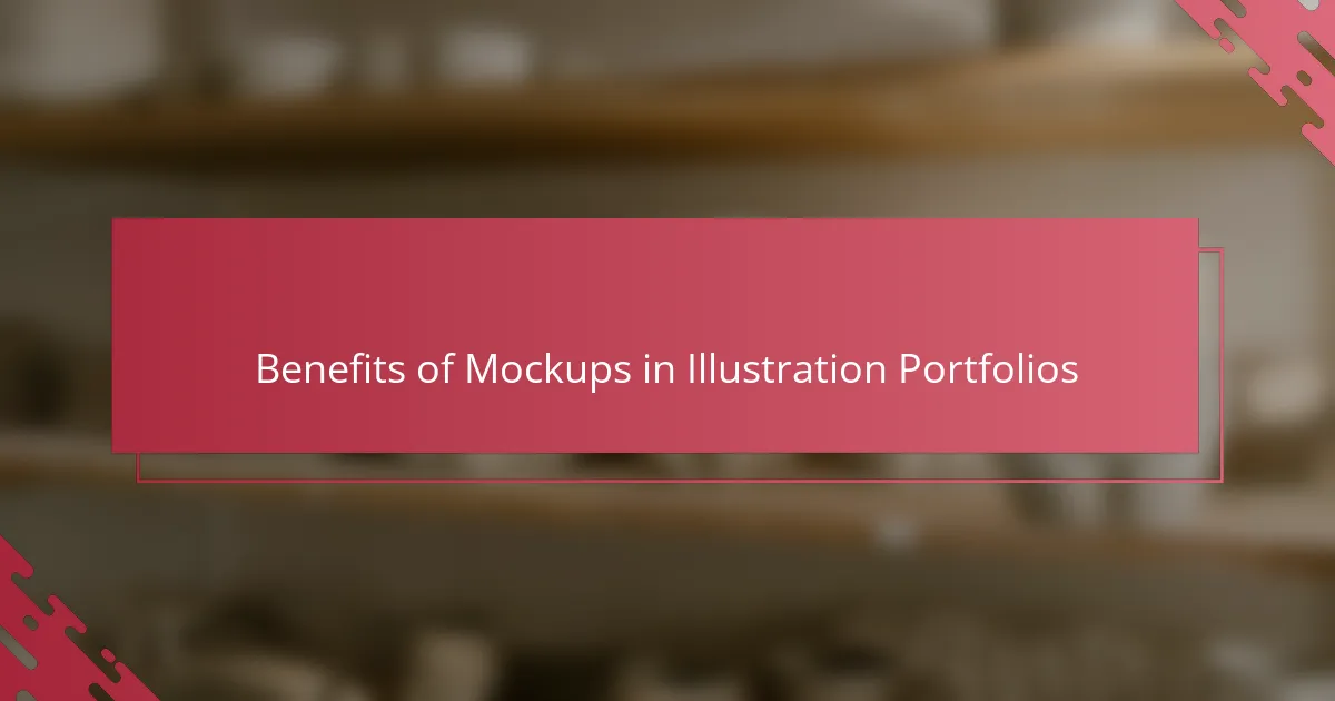 Benefits of Mockups in Illustration Portfolios