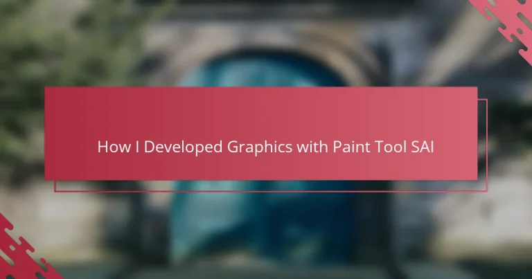 How I Developed Graphics with Paint Tool SAI