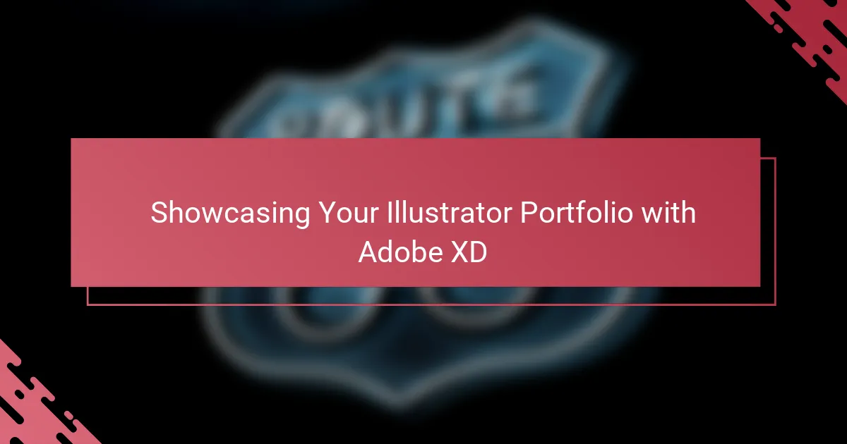 Showcasing Your Illustrator Portfolio with Adobe XD